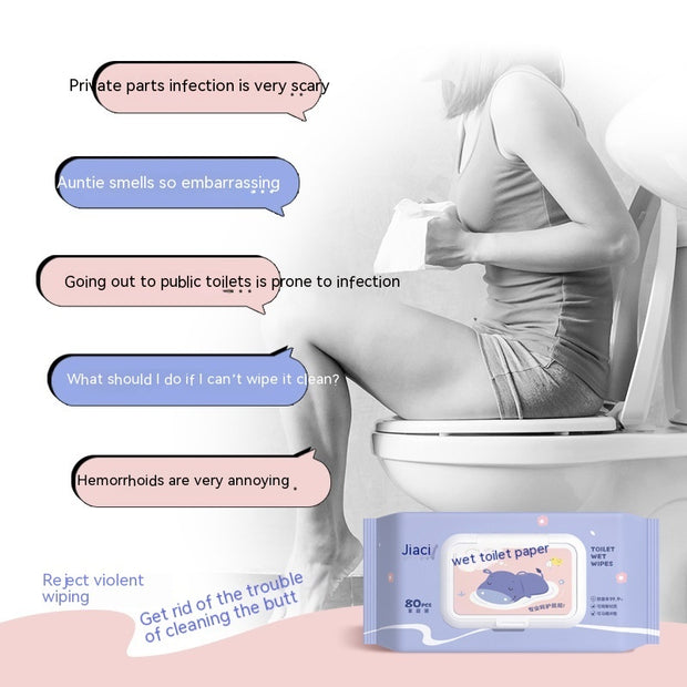 Jiayan Wet Toilet Paper Portable Toilet Sanitary Wipe Wipe Ass Wet