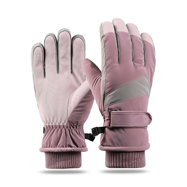 Couple Winter Fleece Thickened Warm And Windproof Gloves