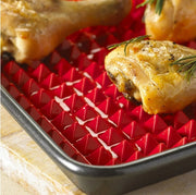 Non Stick Silicone Pyramid Cooking Mat Baking Mat With Grid Versatile Oven BBQ Cooking Mat Heat Resistant Mat Kitchen Tools Kitchen Gadgets