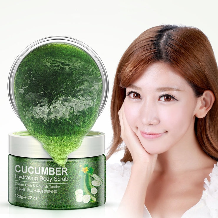 Cucumber peels facial scrub