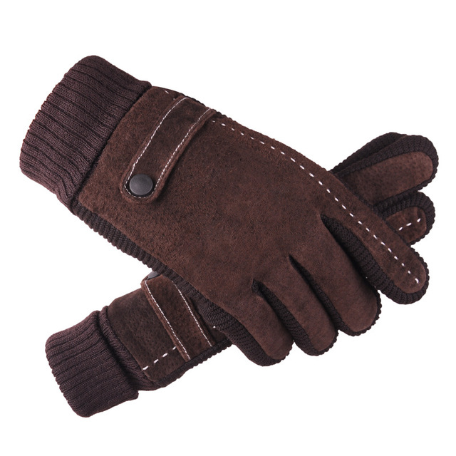 Velvet touch screen windproof gloves