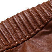 Large size motorcycle leather jacket