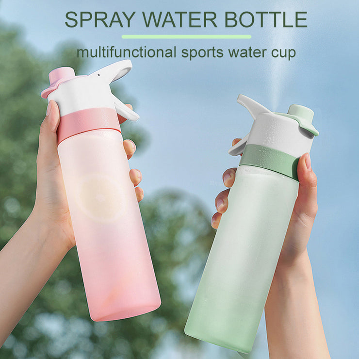 Spray Water Bottle For Girls Outdoor Sport Fitness Water Cup Large Capacity Spray Bottle BPA Free Drinkware Travel Bottles Kitchen Gadgets