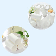 White toilet paper for household use