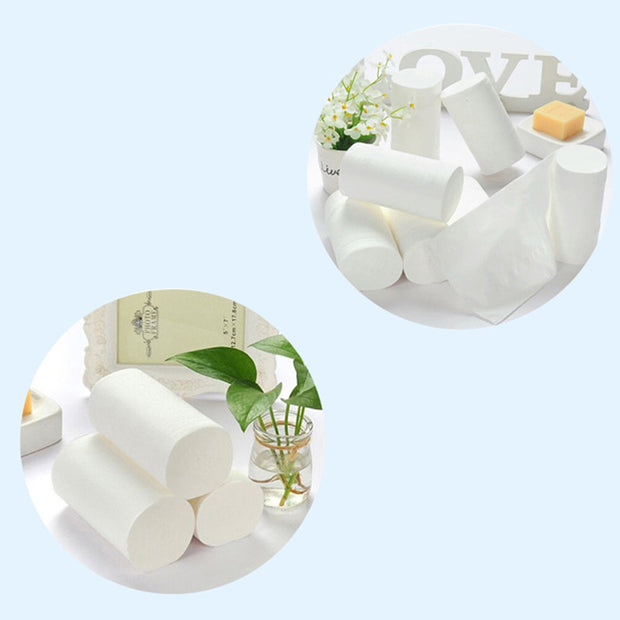 White toilet paper for household use