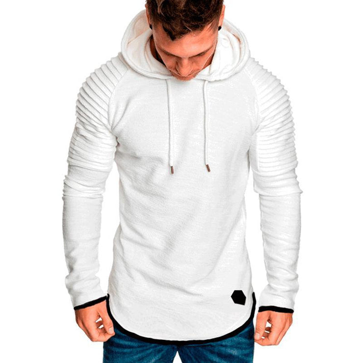 Men'sRround Neck Slim Hooded Long Sleeves