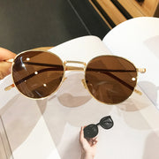 Polarized Sunglasses Women's Round Face Glasses Moist Anti-UV Sunglasses Men