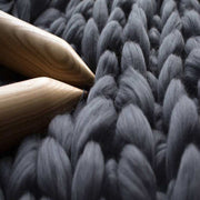 Wool Hand-woven Blanket Super Thick Thread
