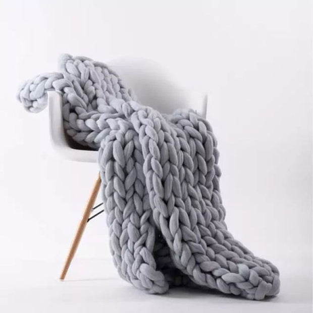 Wool Hand-woven Blanket Super Thick Thread