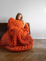 Wool Hand-woven Blanket Super Thick Thread