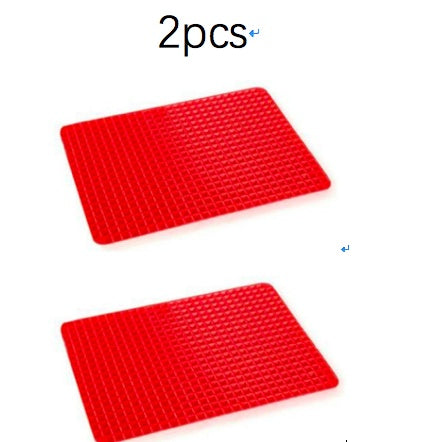 Non Stick Silicone Pyramid Cooking Mat Baking Mat With Grid Versatile Oven BBQ Cooking Mat Heat Resistant Mat Kitchen Tools Kitchen Gadgets