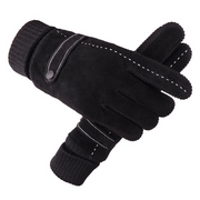 Velvet touch screen windproof gloves