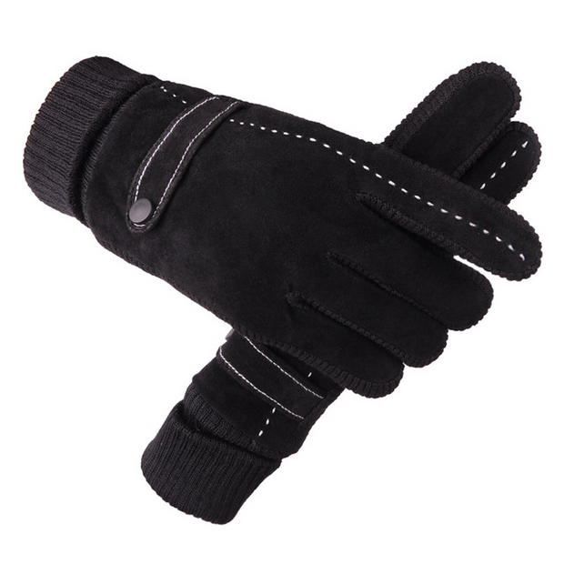 Velvet touch screen windproof gloves