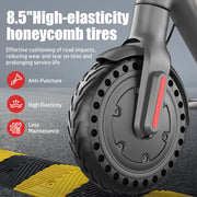 ASKGO Electric Scooter For Adults, 350W Motor, 21Miles Range, 19 Mph, 8.5in Tires, Folding Commuter E Scooter With Dual Suspension And Braking System