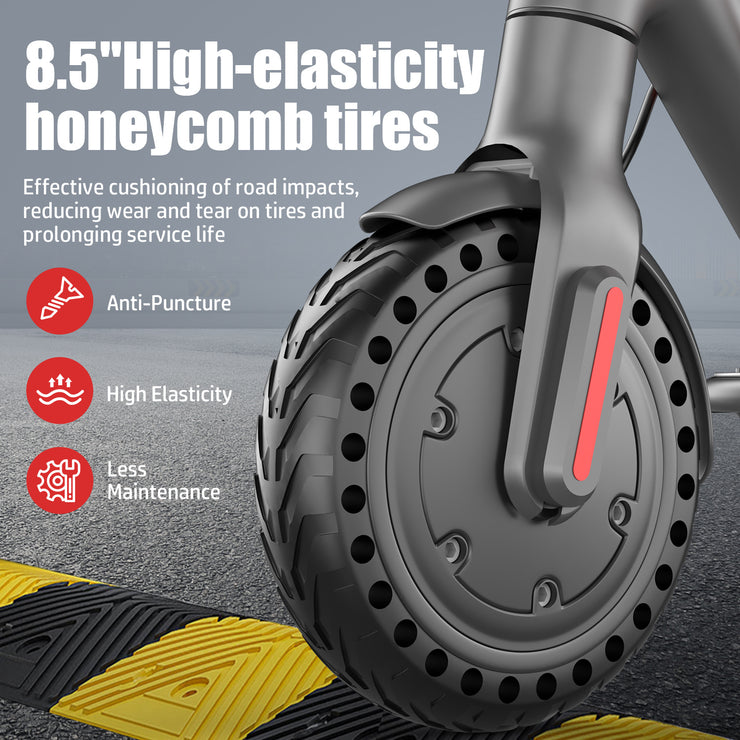 ASKGO Electric Scooter For Adults, 350W Motor, 21Miles Range, 19 Mph, 8.5in Tires, Folding Commuter E Scooter With Dual Suspension And Braking System