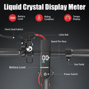 ASKGO Electric Scooter For Adults, 350W Motor, 21Miles Range, 19 Mph, 8.5in Tires, Folding Commuter E Scooter With Dual Suspension And Braking System