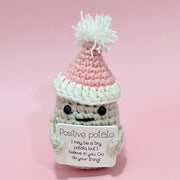 New Cute Positive Energy Emotional Cucumber Pickle Doll Knitting