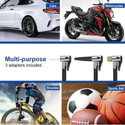 Tire Inflator Portable Air Compressor,Portable Electric Inflator 150PSI Cordless Electric Ball Inflator Rechargeable Bicycle Air  Inflator With Digital LED Display