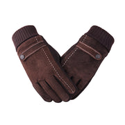 Velvet touch screen windproof gloves
