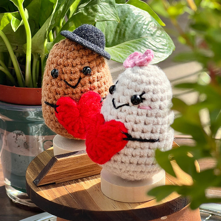 New Cute Positive Energy Emotional Cucumber Pickle Doll Knitting