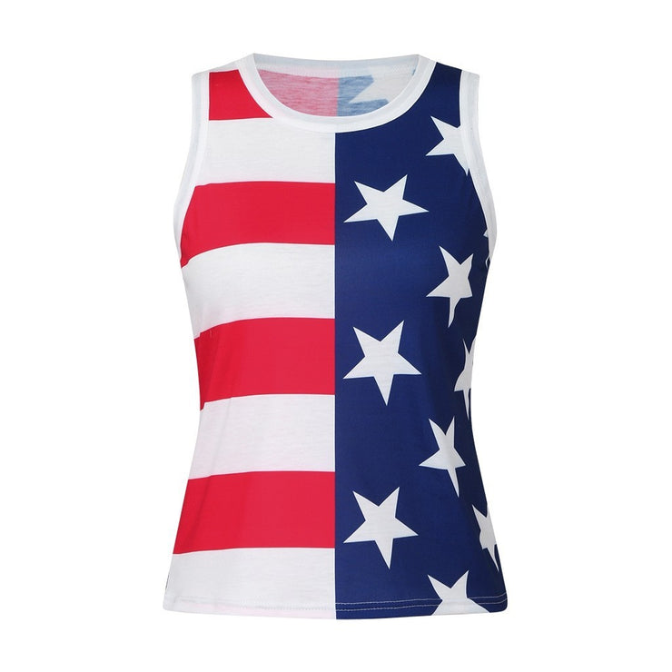 National flag print vest