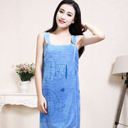 Bath towel ladies suspenders