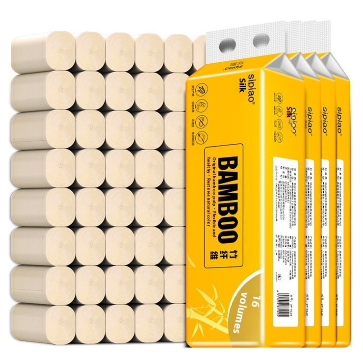 64 Rolls Natural Color Toilet Paper Household Affordable