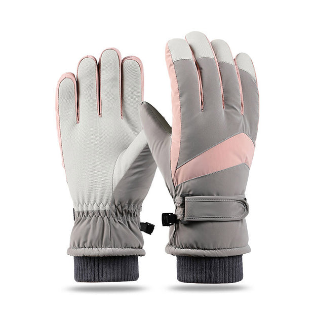 Couple Winter Fleece Thickened Warm And Windproof Gloves