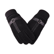 Velvet touch screen windproof gloves