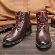 Large Size Men's Leather Boots Single Boots
