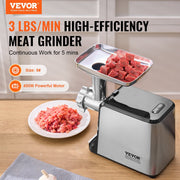 Electric Meat Grinder 3 Lbs Min Sausage Stuffer Maker For Home Kitchen