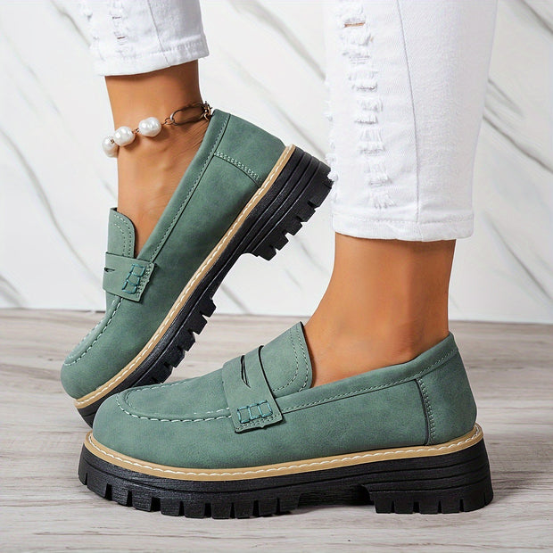 Fashion Casual Matte British Style Women's Shoes