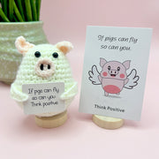 New Cute Positive Energy Emotional Cucumber Pickle Doll Knitting