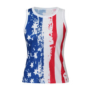 National flag print vest