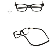 Portable Magnetic Absorption Hang Neck Reading Glasses Men Magnet Reading Glasses Women Diopter Glasses