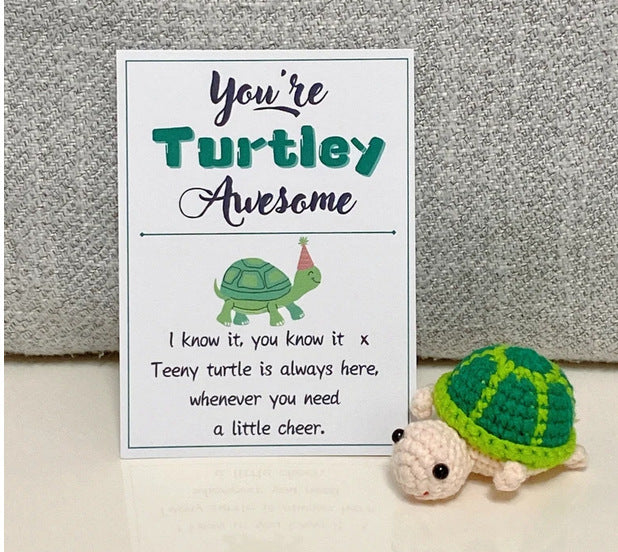 New Cute Positive Energy Emotional Cucumber Pickle Doll Knitting