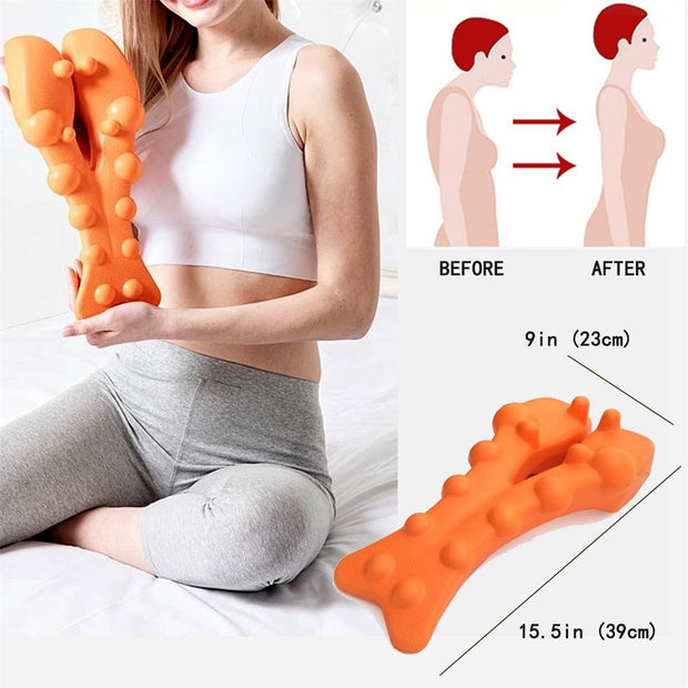 Trigger Point Massager Tool Neck Stretcher Cervical Neck Traction Device Shoulder Stretcher, Trigger Muscle Neck Pain Relief