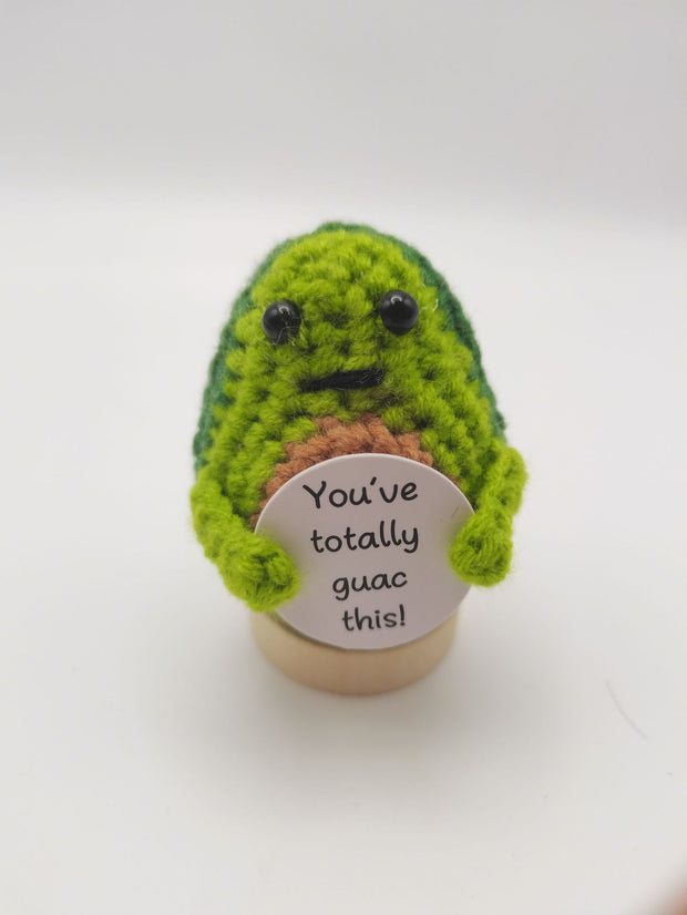 New Cute Positive Energy Emotional Cucumber Pickle Doll Knitting