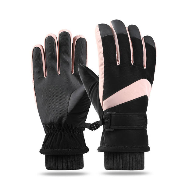 Couple Winter Fleece Thickened Warm And Windproof Gloves