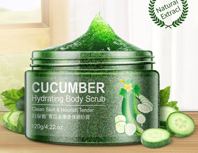 Cucumber peels facial scrub