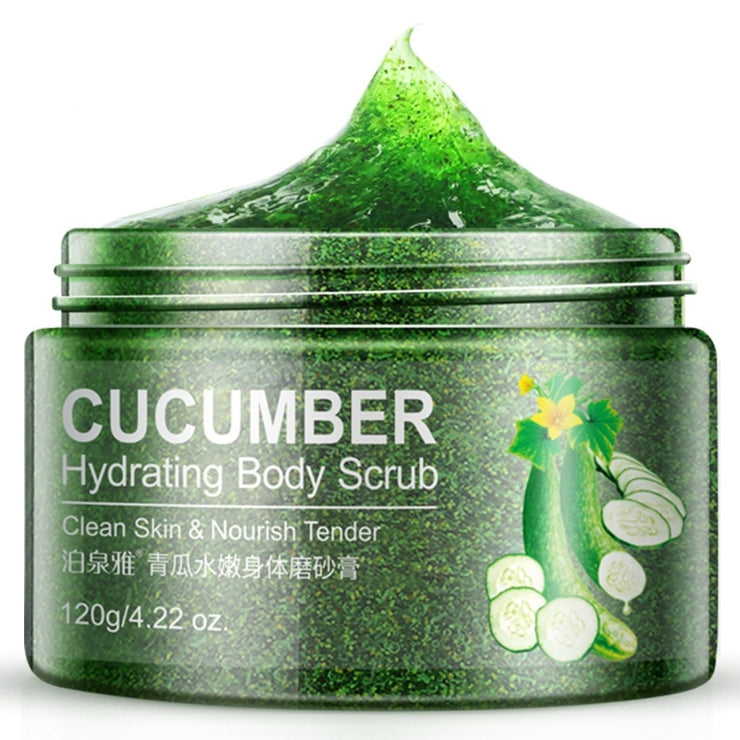 Cucumber peels facial scrub