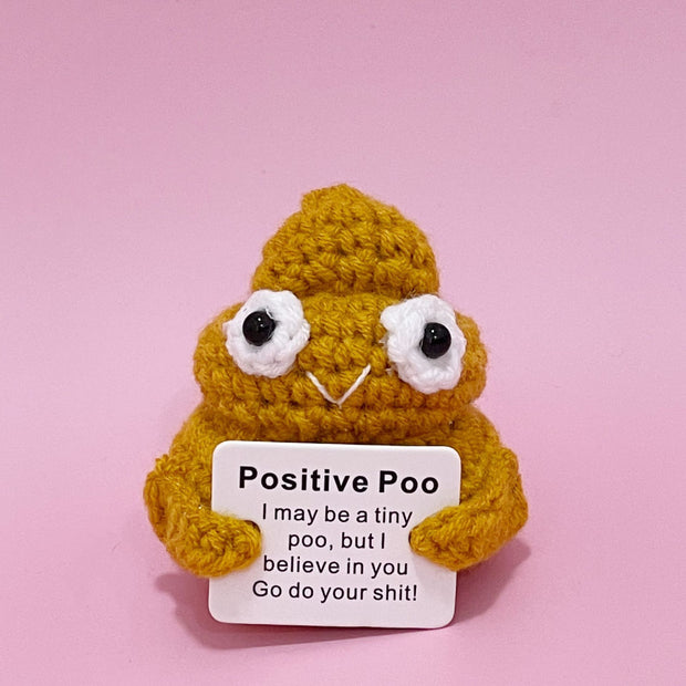 New Cute Positive Energy Emotional Cucumber Pickle Doll Knitting