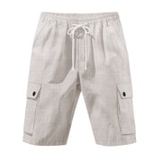 Amekaji Workwear Bamboo Linen Beach Casual Shorts