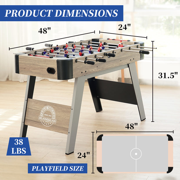 48 Inch Full Size Foosball Table For Kids And Adults