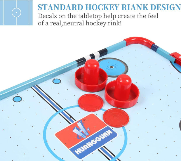 24inch Battery-Operated Tabletop Mini Air Hockey Table For Kids