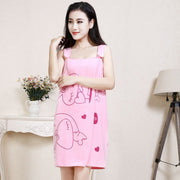 Bath towel ladies suspenders