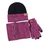 Three-piece glove set