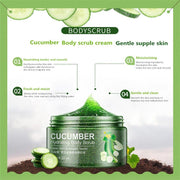 Cucumber peels facial scrub