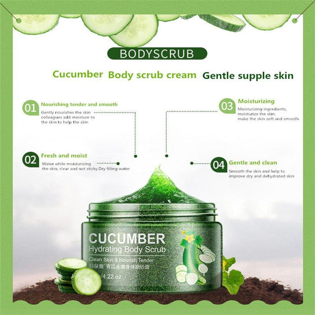 Cucumber peels facial scrub