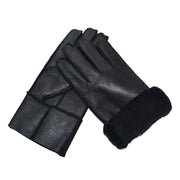 Men's Winter Sheepskin Wool Gloves For Warmth And Wind Protection